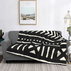 Portable Warm African Mud Cloth Blanket - House Of Avana
