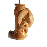Ram Head West African Vintage Table Lamp from Ivory Coast L19cm x W25cm x H71cm
