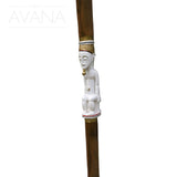 Hand-Crafted African Statue Daan White Lamp | House Of Avana