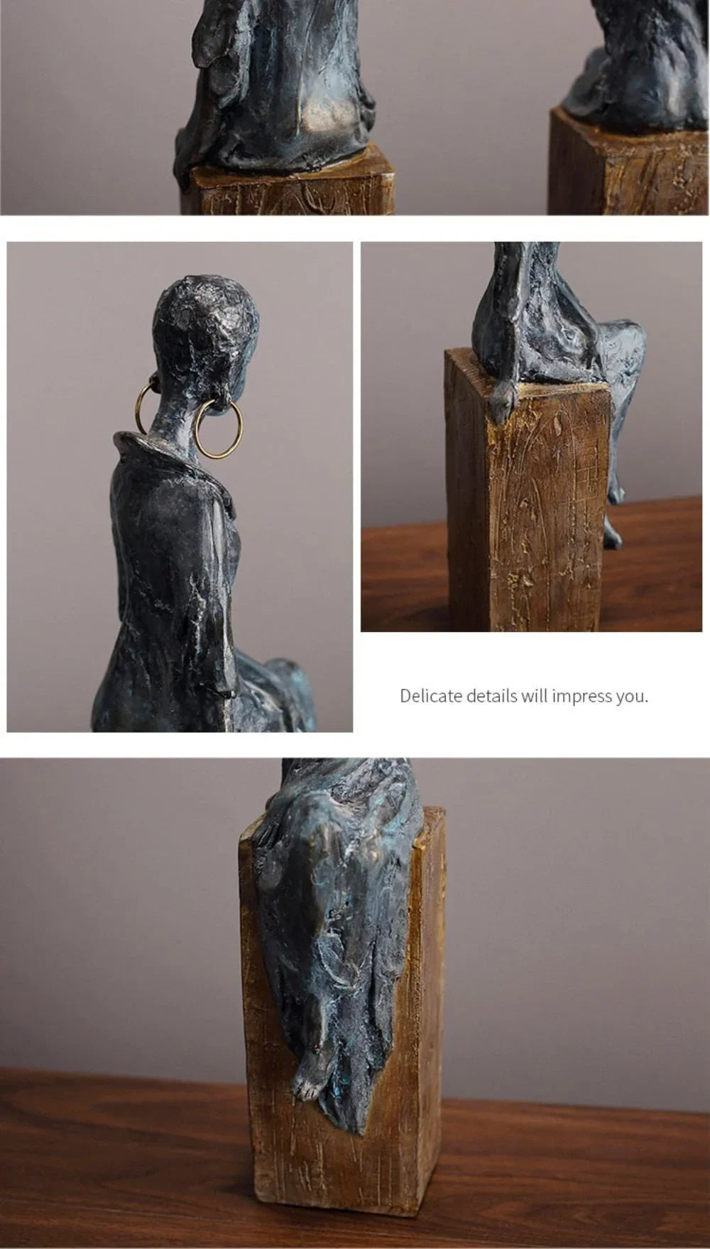 Tribal African Women Sculpture Figurines - House Of Avana