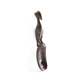 Hand Carved West African Teak Wood Spoon with Broad-billed Kalao/Hornbill Tabletop Centerpiece L40cm x W08cm x H06cm - Table Top Decor Centerpiece - House Of Avana