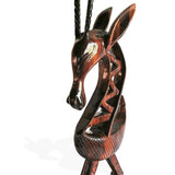 Hand Carved West African Stylized Female Chiuwara or Gazelle from Ivory Coast L26cm x W19cm x H93cm - African Centerpiece for Table Decor - House Of Avana