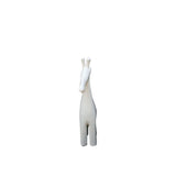 Hand Carved Teak Wood Contemporary Decor African Floor Sculpture Hand Carved Stylized White Small Baby Giraffe L17cm x W11cm x H70cm