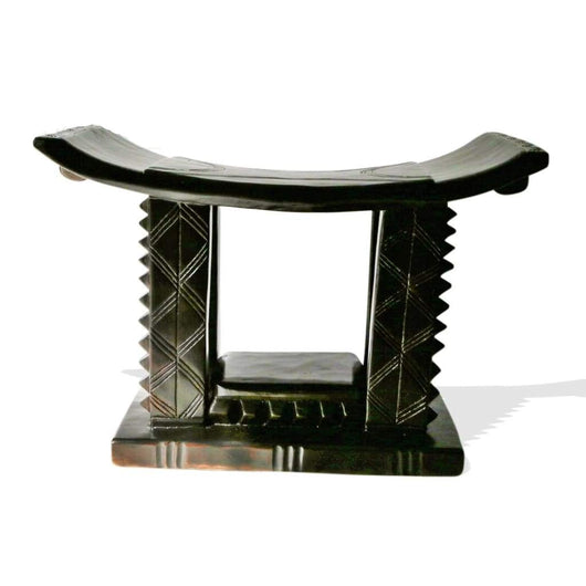 African Akan Ceremonial Tabouret/Wooden Stool/Accent Table/Side Table - L60cmxW30cmxH45cm- Furniture for Living Room