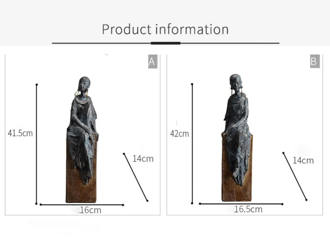 Tribal African Women Sculpture Figurines for Home Decor or Gifts - House Of Avana