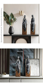 Tribal African Women Sculpture Figurines for Home Decor or Gifts - House Of Avana