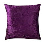 Plush red velvet cushion cover, soft padded design - House of Avana