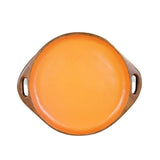 Wooden Circular Orange Tray - Kitchen & Dining Kitchen & Dining Serveware