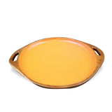 Wooden Circular Orange Tray - Kitchen & Dining Kitchen & Dining Serveware