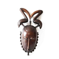 Yaore Mask With Twin Kalao Headgear - Décor Décor Wall Decor